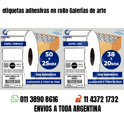 etiquetas adhesivas en rollo Galerías de arte