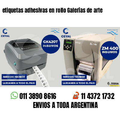 etiquetas adhesivas en rollo Galerías de arte