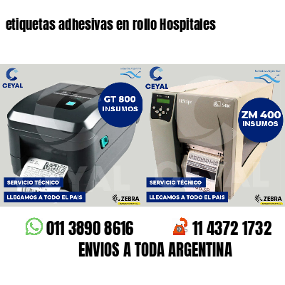 etiquetas adhesivas en rollo Hospitales