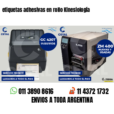etiquetas adhesivas en rollo Kinesiología