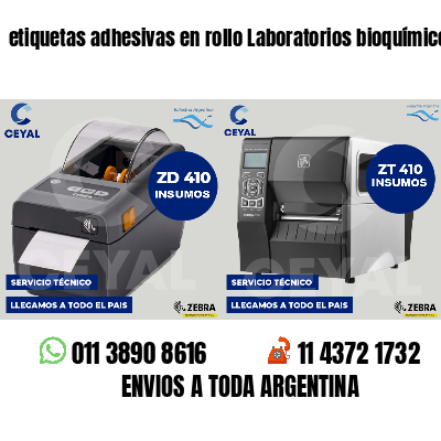 etiquetas adhesivas en rollo Laboratorios bioquímicos