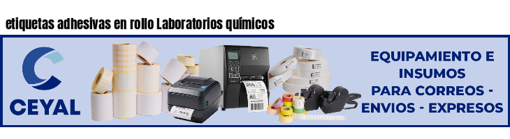 etiquetas adhesivas en rollo Laboratorios químicos