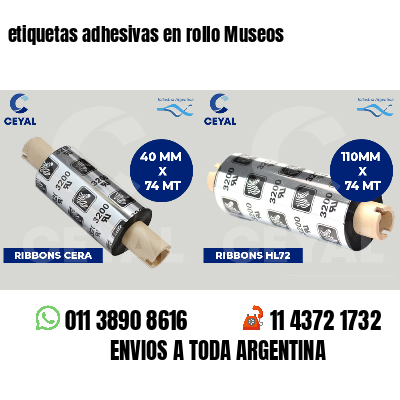 etiquetas adhesivas en rollo Museos