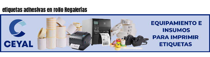 etiquetas adhesivas en rollo Regalerías