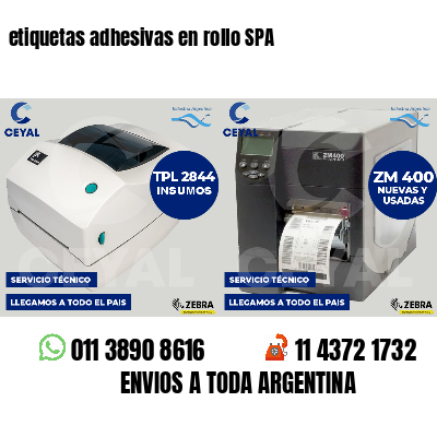 etiquetas adhesivas en rollo SPA