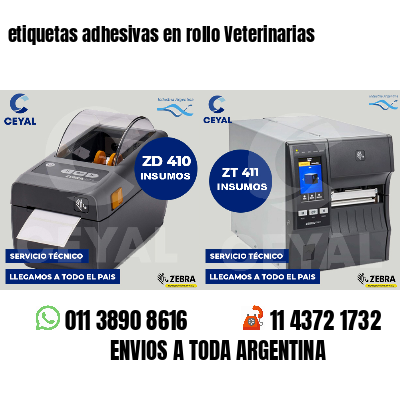 etiquetas adhesivas en rollo Veterinarias