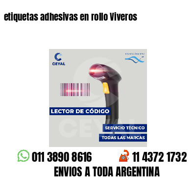 etiquetas adhesivas en rollo Viveros