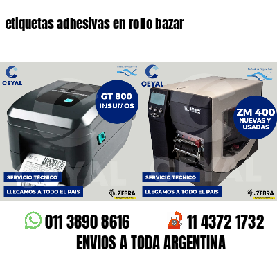 etiquetas adhesivas en rollo bazar