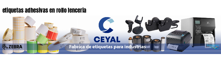 etiquetas adhesivas en rollo lenceria
