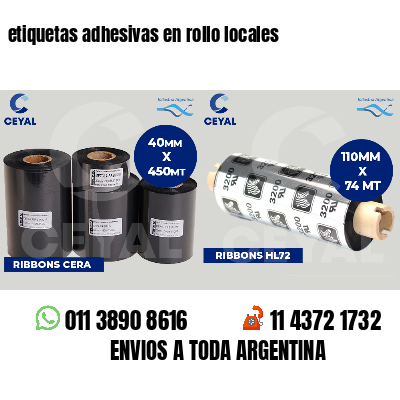 etiquetas adhesivas en rollo locales