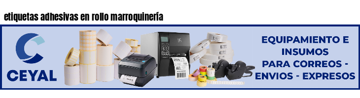 etiquetas adhesivas en rollo marroquinería