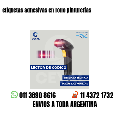 etiquetas adhesivas en rollo pinturerías
