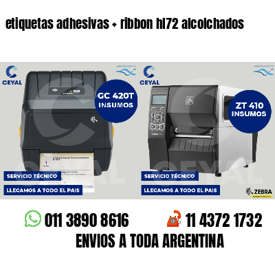 etiquetas adhesivas   ribbon hl72 alcolchados