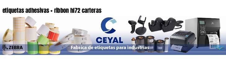 etiquetas adhesivas   ribbon hl72 carteras