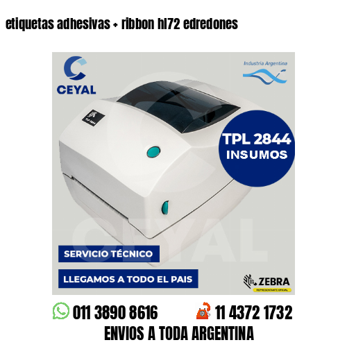 etiquetas adhesivas   ribbon hl72 edredones