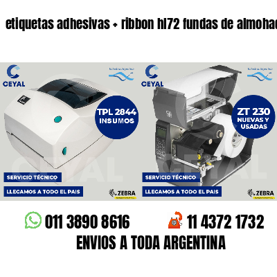 etiquetas adhesivas   ribbon hl72 fundas de almohadas
