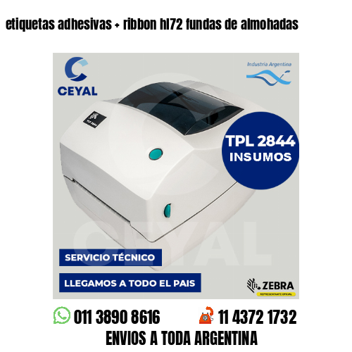 etiquetas adhesivas   ribbon hl72 fundas de almohadas