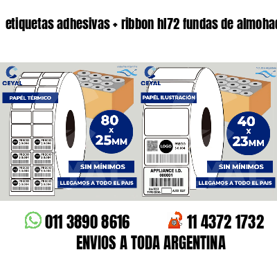 etiquetas adhesivas   ribbon hl72 fundas de almohadas