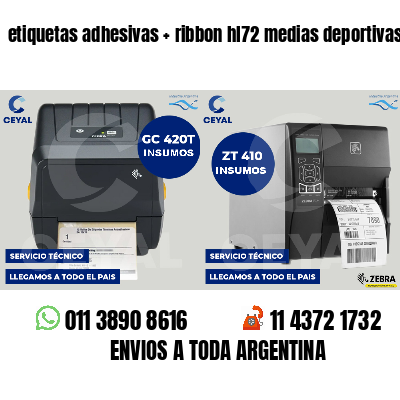 etiquetas adhesivas   ribbon hl72 medias deportivas
