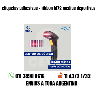 etiquetas adhesivas   ribbon hl72 medias deportivas
