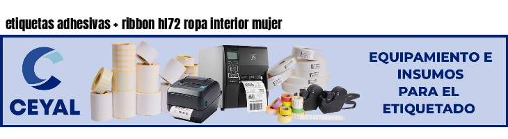 etiquetas adhesivas ribbon hl72 ropa interior mujer