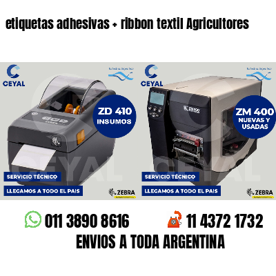etiquetas adhesivas   ribbon textil Agricultores
