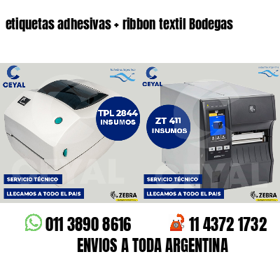 etiquetas adhesivas   ribbon textil Bodegas