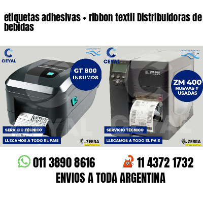 etiquetas adhesivas   ribbon textil Distribuidoras de bebidas