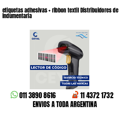 etiquetas adhesivas   ribbon textil Distribuidores de indumentaria
