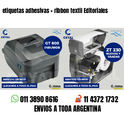 etiquetas adhesivas   ribbon textil Editoriales