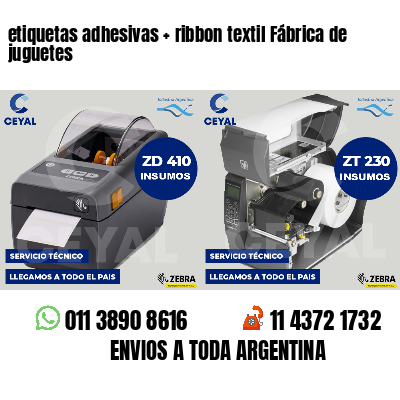 etiquetas adhesivas   ribbon textil Fábrica de juguetes