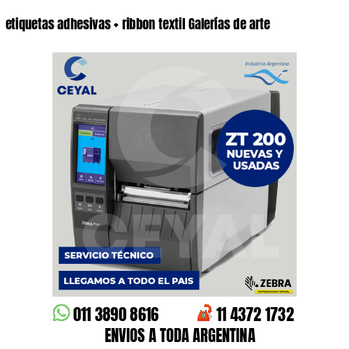 etiquetas adhesivas   ribbon textil Galerías de arte