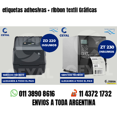 etiquetas adhesivas   ribbon textil Gráficas