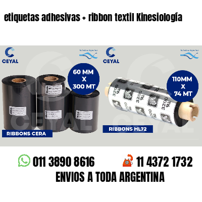 etiquetas adhesivas   ribbon textil Kinesiología