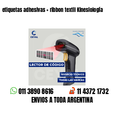 etiquetas adhesivas   ribbon textil Kinesiología