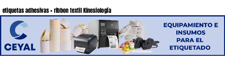 etiquetas adhesivas   ribbon textil Kinesiología