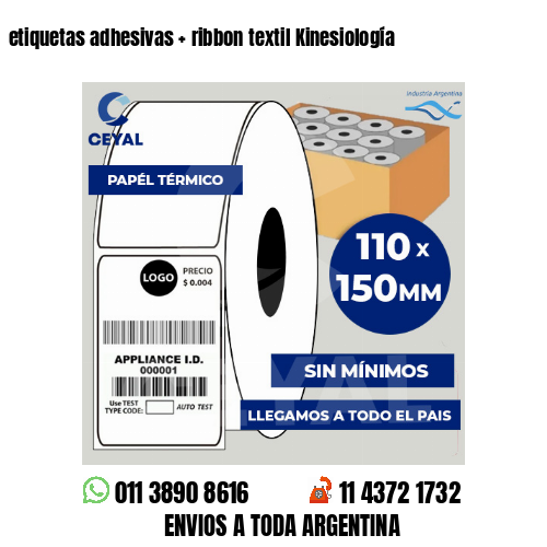 etiquetas adhesivas   ribbon textil Kinesiología