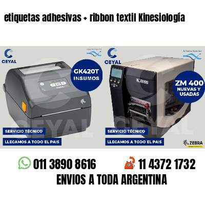 etiquetas adhesivas   ribbon textil Kinesiología