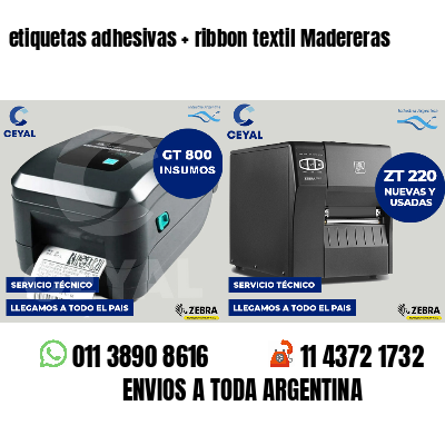 etiquetas adhesivas   ribbon textil Madereras