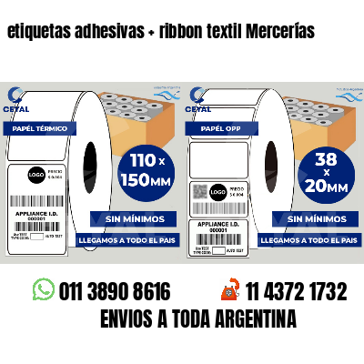 etiquetas adhesivas   ribbon textil Mercerías