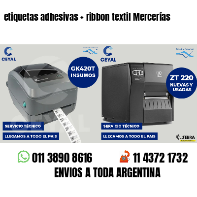 etiquetas adhesivas   ribbon textil Mercerías