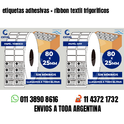 etiquetas adhesivas   ribbon textil frigorificos