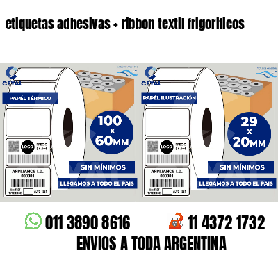etiquetas adhesivas   ribbon textil frigorificos