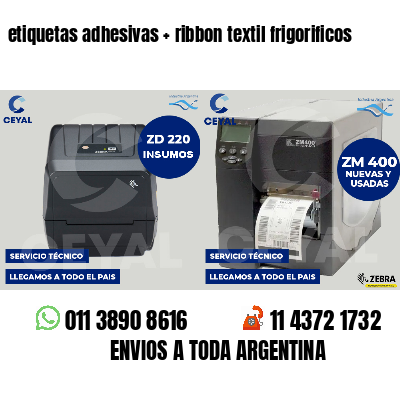 etiquetas adhesivas   ribbon textil frigorificos