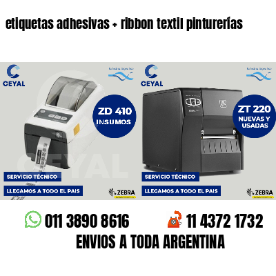 etiquetas adhesivas   ribbon textil pinturerías
