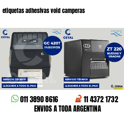 etiquetas adhesivas void camperas