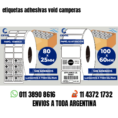 etiquetas adhesivas void camperas