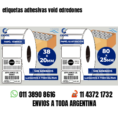 etiquetas adhesivas void edredones