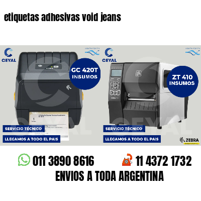 etiquetas adhesivas void jeans