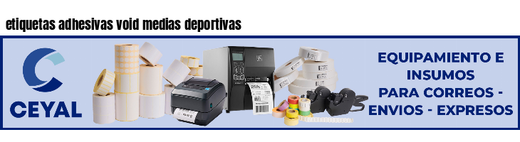 etiquetas adhesivas void medias deportivas